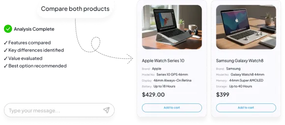 Compare similar products illustration